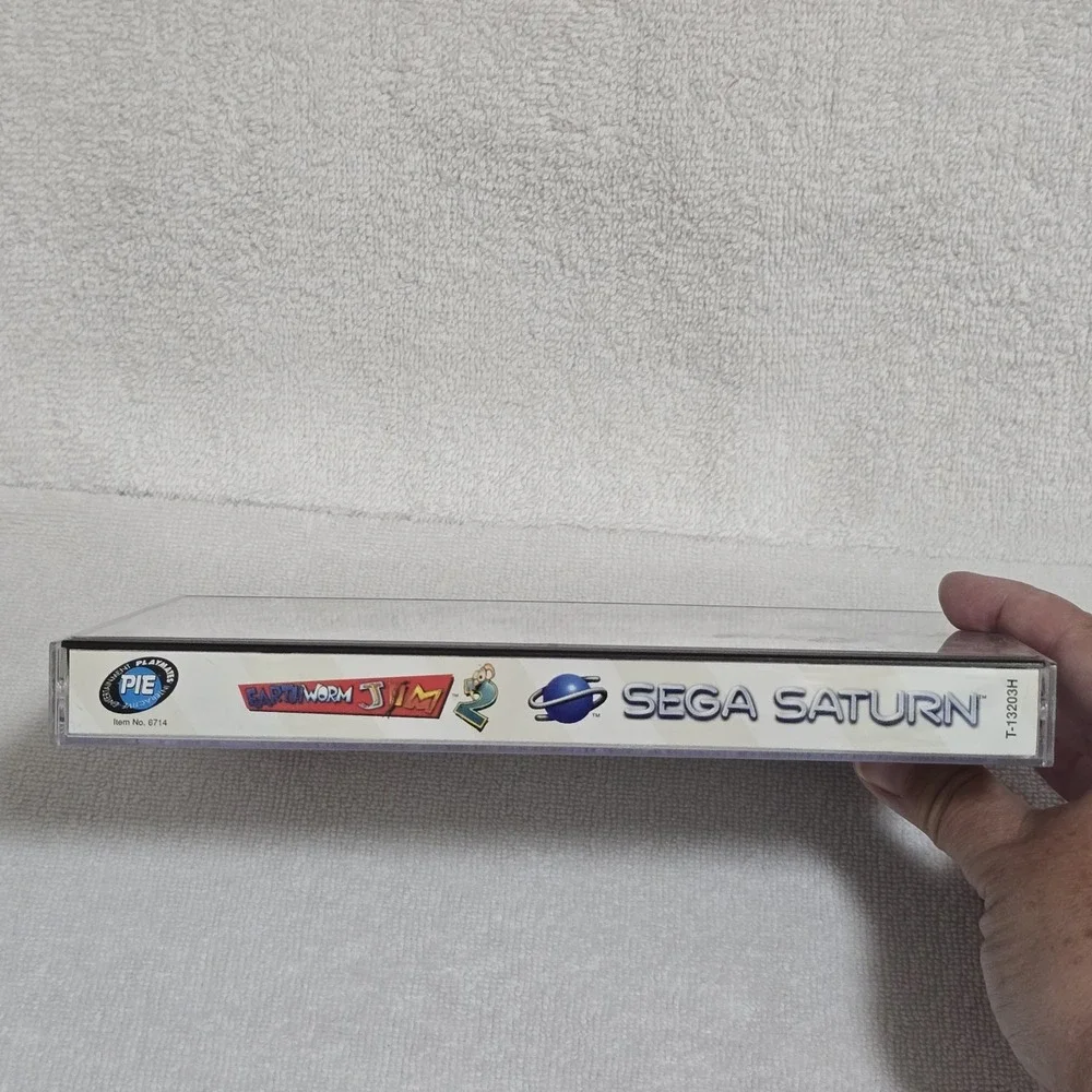 Earthworm Jim 2 (Sega Saturn, 1996) Authentic Complete Manual + Reg Card Nice